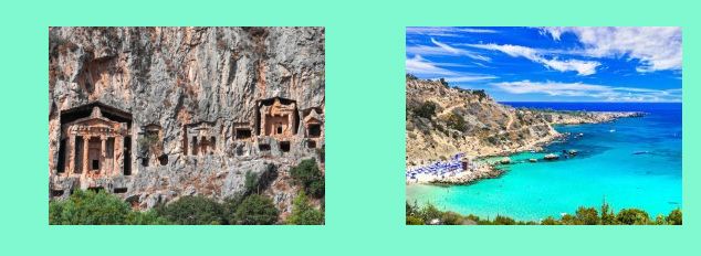 tra Licia in Turchia e Costa Turchese